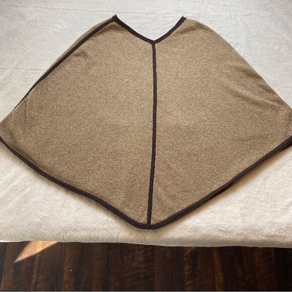 Patagonia Poncho 2 Tone Brown Size XS/S - Picture 2 of 10